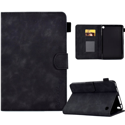 Embossed Smile Flip Tablet Leather Case, For Amazon Kindle Fire 7 2022, For Amazon Kindle Fire HD 8 2020, For Amazon Kindle Fire HD 10 2021, For Amazon Kindle Paperwhite 5, For Amazon Kindle Paperwhite 4/3/2/1, For Amazon Kindle Fire 7 2019/2017/2015