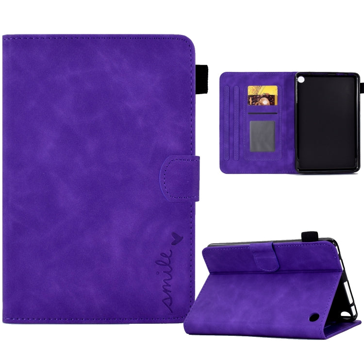 Embossed Smile Flip Tablet Leather Case, For Amazon Kindle Fire 7 2022, For Amazon Kindle Fire HD 8 2020, For Amazon Kindle Fire HD 10 2021, For Amazon Kindle Paperwhite 5, For Amazon Kindle Paperwhite 4/3/2/1, For Amazon Kindle Fire 7 2019/2017/2015