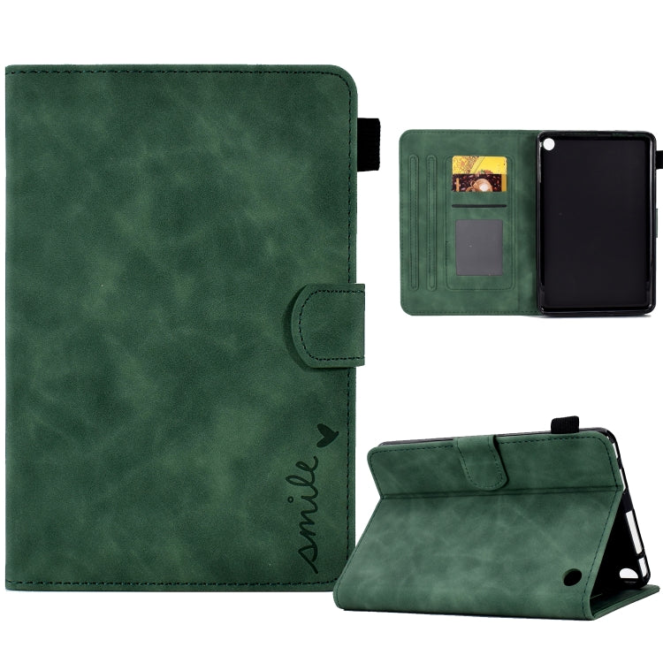 Embossed Smile Flip Tablet Leather Case, For Amazon Kindle Fire 7 2022, For Amazon Kindle Fire HD 8 2020, For Amazon Kindle Fire HD 10 2021, For Amazon Kindle Paperwhite 5, For Amazon Kindle Paperwhite 4/3/2/1, For Amazon Kindle Fire 7 2019/2017/2015