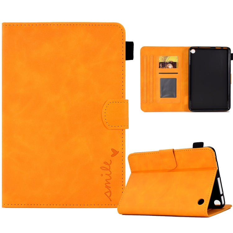 Embossed Smile Flip Tablet Leather Case, For Amazon Kindle Fire 7 2022, For Amazon Kindle Fire HD 8 2020, For Amazon Kindle Fire HD 10 2021, For Amazon Kindle Paperwhite 5, For Amazon Kindle Paperwhite 4/3/2/1, For Amazon Kindle Fire 7 2019/2017/2015