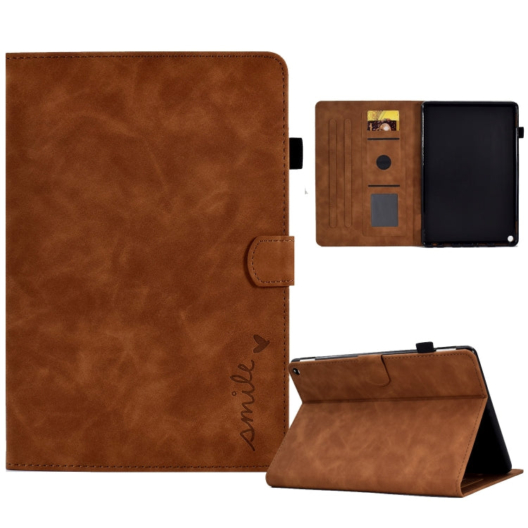 Embossed Smile Flip Tablet Leather Case, For Amazon Kindle Fire 7 2022, For Amazon Kindle Fire HD 8 2020, For Amazon Kindle Fire HD 10 2021, For Amazon Kindle Paperwhite 5, For Amazon Kindle Paperwhite 4/3/2/1, For Amazon Kindle Fire 7 2019/2017/2015
