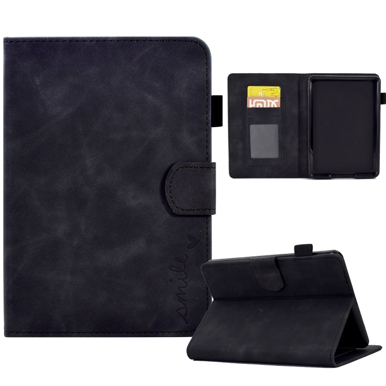 Embossed Smile Flip Tablet Leather Case, For Amazon Kindle Fire 7 2022, For Amazon Kindle Fire HD 8 2020, For Amazon Kindle Fire HD 10 2021, For Amazon Kindle Paperwhite 5, For Amazon Kindle Paperwhite 4/3/2/1, For Amazon Kindle Fire 7 2019/2017/2015