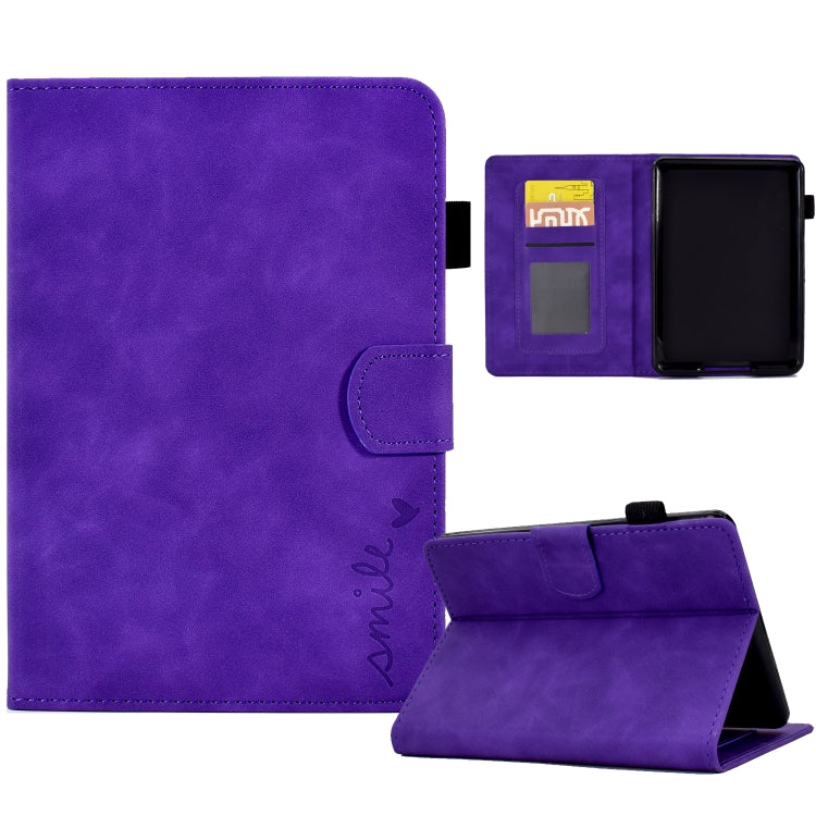 Embossed Smile Flip Tablet Leather Case, For Amazon Kindle Fire 7 2022, For Amazon Kindle Fire HD 8 2020, For Amazon Kindle Fire HD 10 2021, For Amazon Kindle Paperwhite 5, For Amazon Kindle Paperwhite 4/3/2/1, For Amazon Kindle Fire 7 2019/2017/2015