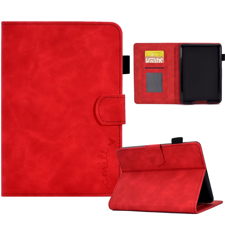 Embossed Smile Flip Tablet Leather Case, For Amazon Kindle Fire 7 2022, For Amazon Kindle Fire HD 8 2020, For Amazon Kindle Fire HD 10 2021, For Amazon Kindle Paperwhite 5, For Amazon Kindle Paperwhite 4/3/2/1, For Amazon Kindle Fire 7 2019/2017/2015