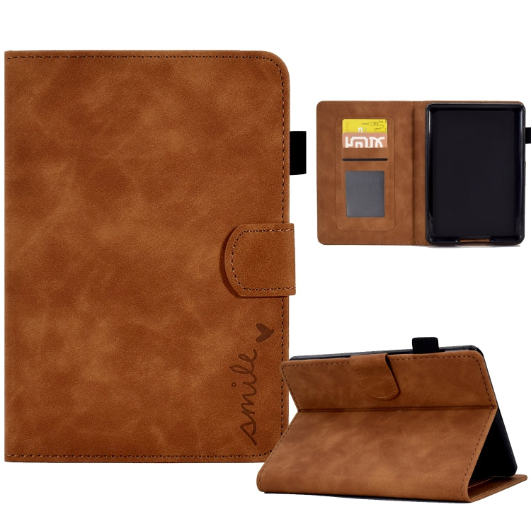 Embossed Smile Flip Tablet Leather Case, For Amazon Kindle Fire 7 2022, For Amazon Kindle Fire HD 8 2020, For Amazon Kindle Fire HD 10 2021, For Amazon Kindle Paperwhite 5, For Amazon Kindle Paperwhite 4/3/2/1, For Amazon Kindle Fire 7 2019/2017/2015