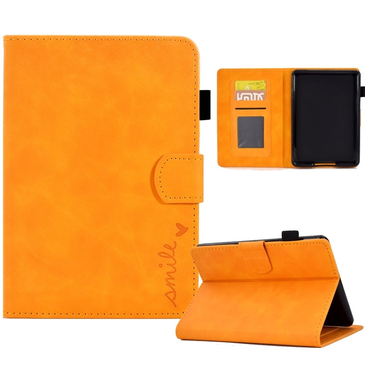 Embossed Smile Flip Tablet Leather Case, For Amazon Kindle Fire 7 2022, For Amazon Kindle Fire HD 8 2020, For Amazon Kindle Fire HD 10 2021, For Amazon Kindle Paperwhite 5, For Amazon Kindle Paperwhite 4/3/2/1, For Amazon Kindle Fire 7 2019/2017/2015