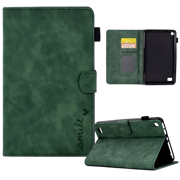 Embossed Smile Flip Tablet Leather Case, For Amazon Kindle Fire 7 2022, For Amazon Kindle Fire HD 8 2020, For Amazon Kindle Fire HD 10 2021, For Amazon Kindle Paperwhite 5, For Amazon Kindle Paperwhite 4/3/2/1, For Amazon Kindle Fire 7 2019/2017/2015