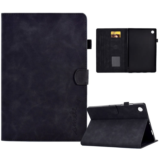 Embossed Smile Flip Tablet Leather Case, For Samsung Galaxy Tab A8 10.5 2021, For Samsung Galaxy Tab A7 Lite T220, For Samsung Galaxy Tab A 8.0 2019 T290, For Samsung Galaxy Tab A7 10.4 2020 T500, For Samsung Galaxy Tab A 10.1 2019 T510                ...
