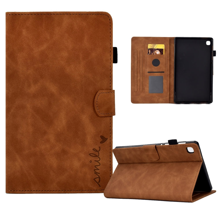 Embossed Smile Flip Tablet Leather Case, For Samsung Galaxy Tab A8 10.5 2021, For Samsung Galaxy Tab A7 Lite T220, For Samsung Galaxy Tab A 8.0 2019 T290, For Samsung Galaxy Tab A7 10.4 2020 T500, For Samsung Galaxy Tab A 10.1 2019 T510                ...