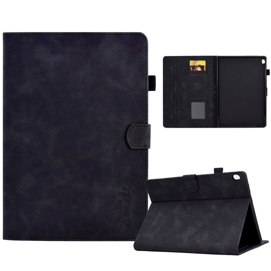 Embossed Smile Flip Tablet Leather Case, For Lenovo Tab M10, For Lenovo Tab M10 HD Gen 2, For Lenovo Tab M10 3rd Gen, For Lenovo M10 Plus, For Lenovo Tab M10 Plus 3rd Gen, For Huawei MatePad T 10 / T 10s, For Huawei MediaPad T5