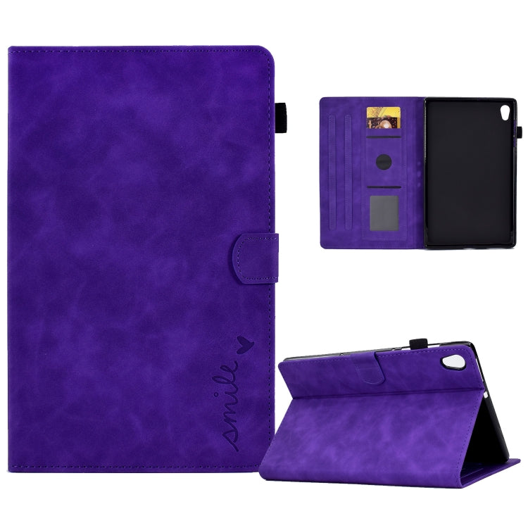 Embossed Smile Flip Tablet Leather Case, For Lenovo Tab M10, For Lenovo Tab M10 HD Gen 2, For Lenovo Tab M10 3rd Gen, For Lenovo M10 Plus, For Lenovo Tab M10 Plus 3rd Gen, For Huawei MatePad T 10 / T 10s, For Huawei MediaPad T5