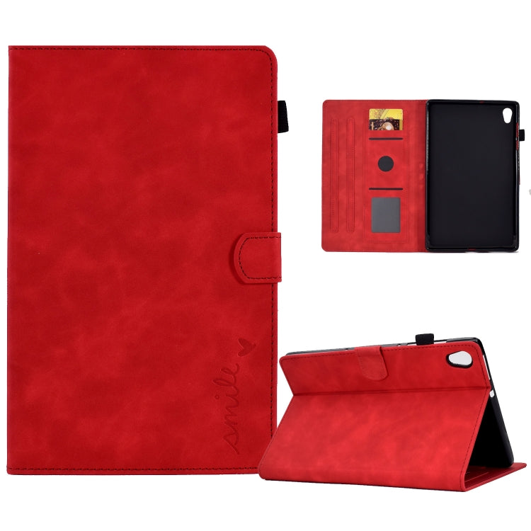 Embossed Smile Flip Tablet Leather Case, For Lenovo Tab M10, For Lenovo Tab M10 HD Gen 2, For Lenovo Tab M10 3rd Gen, For Lenovo M10 Plus, For Lenovo Tab M10 Plus 3rd Gen, For Huawei MatePad T 10 / T 10s, For Huawei MediaPad T5