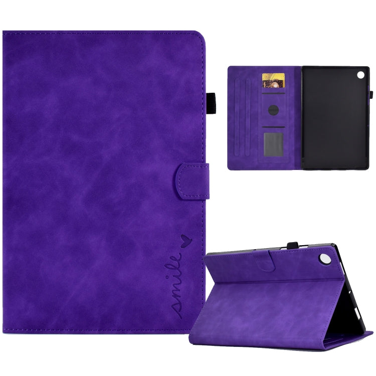 Embossed Smile Flip Tablet Leather Case, For Lenovo Tab M10, For Lenovo Tab M10 HD Gen 2, For Lenovo Tab M10 3rd Gen, For Lenovo M10 Plus, For Lenovo Tab M10 Plus 3rd Gen, For Huawei MatePad T 10 / T 10s, For Huawei MediaPad T5