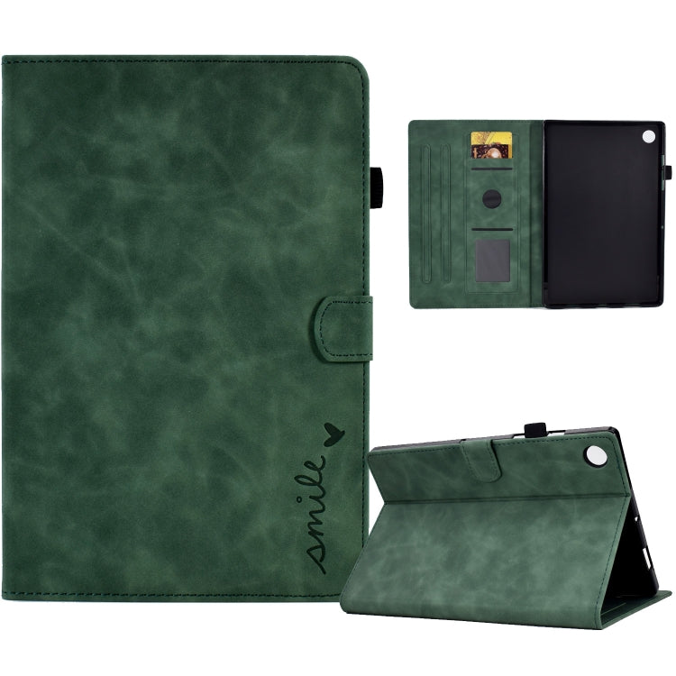 Embossed Smile Flip Tablet Leather Case, For Lenovo Tab M10, For Lenovo Tab M10 HD Gen 2, For Lenovo Tab M10 3rd Gen, For Lenovo M10 Plus, For Lenovo Tab M10 Plus 3rd Gen, For Huawei MatePad T 10 / T 10s, For Huawei MediaPad T5