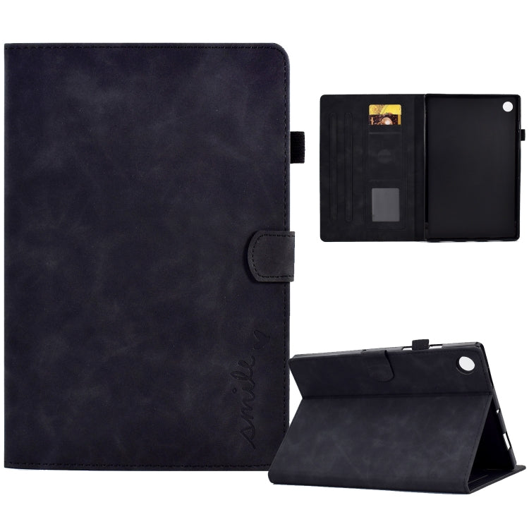 Embossed Smile Flip Tablet Leather Case, For Lenovo Tab M10, For Lenovo Tab M10 HD Gen 2, For Lenovo Tab M10 3rd Gen, For Lenovo M10 Plus, For Lenovo Tab M10 Plus 3rd Gen, For Huawei MatePad T 10 / T 10s, For Huawei MediaPad T5