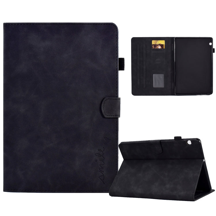 Embossed Smile Flip Tablet Leather Case, For Lenovo Tab M10, For Lenovo Tab M10 HD Gen 2, For Lenovo Tab M10 3rd Gen, For Lenovo M10 Plus, For Lenovo Tab M10 Plus 3rd Gen, For Huawei MatePad T 10 / T 10s, For Huawei MediaPad T5