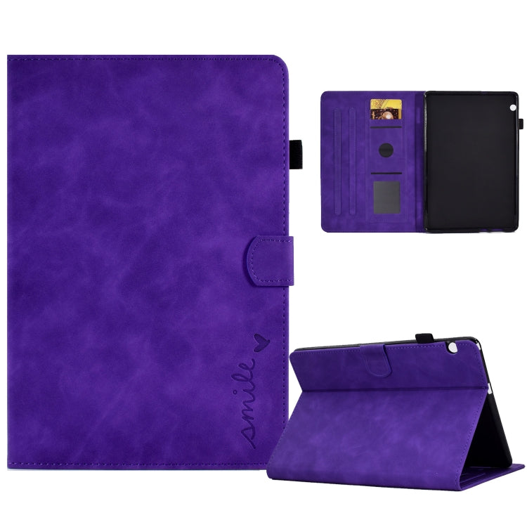 Embossed Smile Flip Tablet Leather Case, For Lenovo Tab M10, For Lenovo Tab M10 HD Gen 2, For Lenovo Tab M10 3rd Gen, For Lenovo M10 Plus, For Lenovo Tab M10 Plus 3rd Gen, For Huawei MatePad T 10 / T 10s, For Huawei MediaPad T5