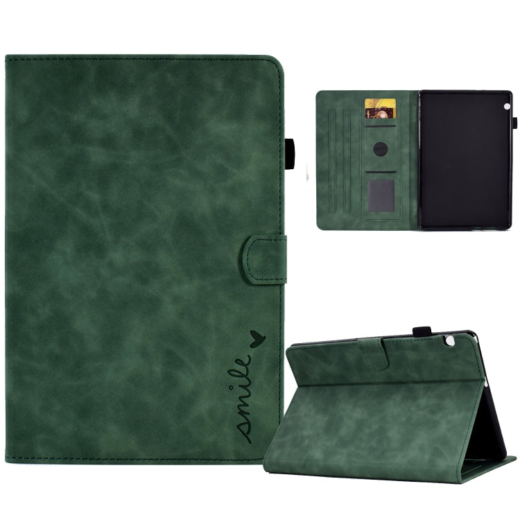 Embossed Smile Flip Tablet Leather Case, For Lenovo Tab M10, For Lenovo Tab M10 HD Gen 2, For Lenovo Tab M10 3rd Gen, For Lenovo M10 Plus, For Lenovo Tab M10 Plus 3rd Gen, For Huawei MatePad T 10 / T 10s, For Huawei MediaPad T5