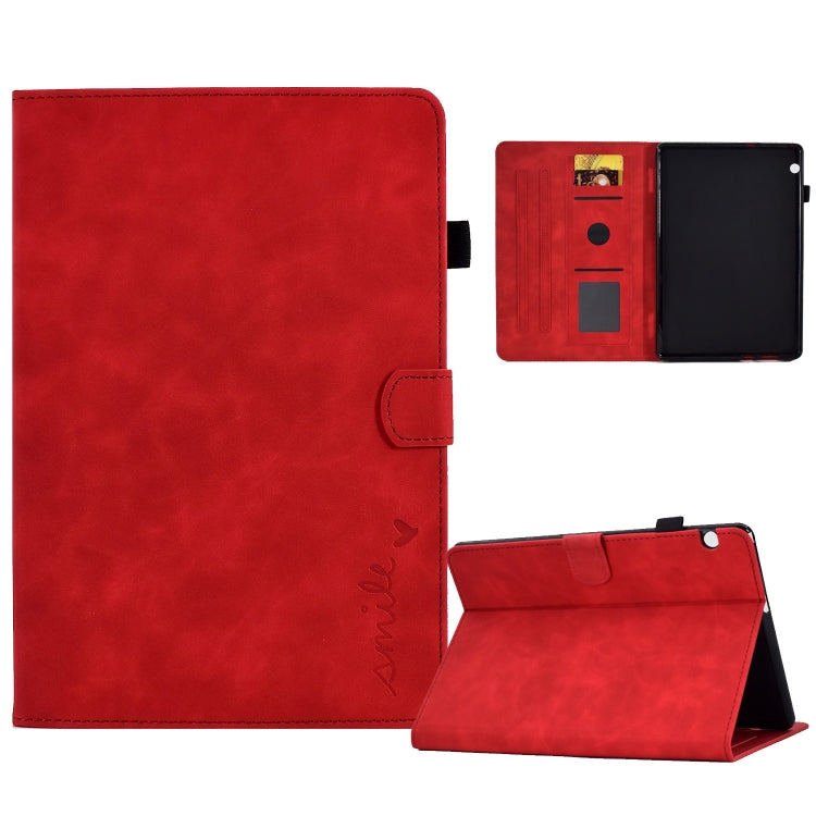 Embossed Smile Flip Tablet Leather Case, For Lenovo Tab M10, For Lenovo Tab M10 HD Gen 2, For Lenovo Tab M10 3rd Gen, For Lenovo M10 Plus, For Lenovo Tab M10 Plus 3rd Gen, For Huawei MatePad T 10 / T 10s, For Huawei MediaPad T5