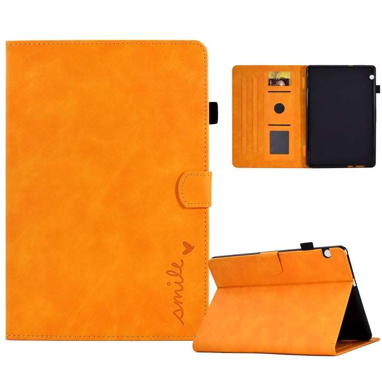 Embossed Smile Flip Tablet Leather Case, For Lenovo Tab M10, For Lenovo Tab M10 HD Gen 2, For Lenovo Tab M10 3rd Gen, For Lenovo M10 Plus, For Lenovo Tab M10 Plus 3rd Gen, For Huawei MatePad T 10 / T 10s, For Huawei MediaPad T5