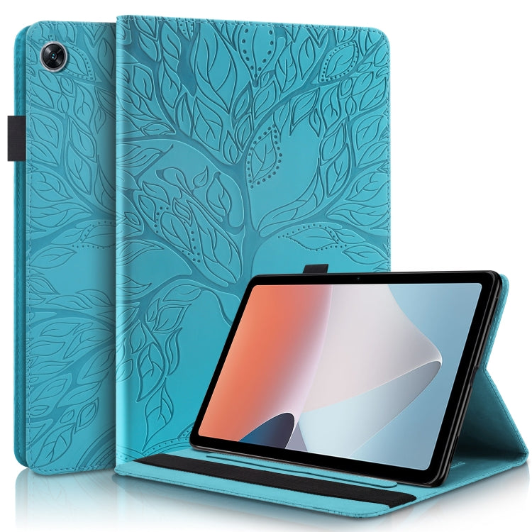Life Tree Series Horizontal Flip Leather Tablet Case, For OPPO Pad Air, For OPPO Realme Pad X