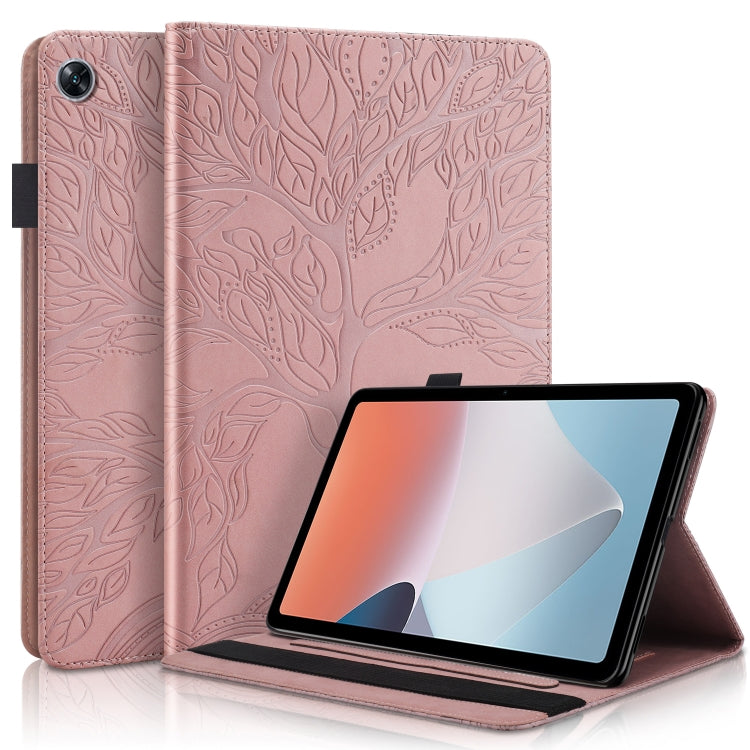 Life Tree Series Horizontal Flip Leather Tablet Case, For OPPO Pad Air, For OPPO Realme Pad X