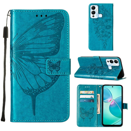 Embossed Butterfly Flip Leather Phone Case, For Infinix Hot 12 Play/Hot 12 Play NFC X6816C, For Infinix Hot 12i X665, For Infinix Hot 12 X6817, For Infinix Note 12 Pro 4G, For Infinix Note 12 Pro 5G, For Infinix Note 12 G96