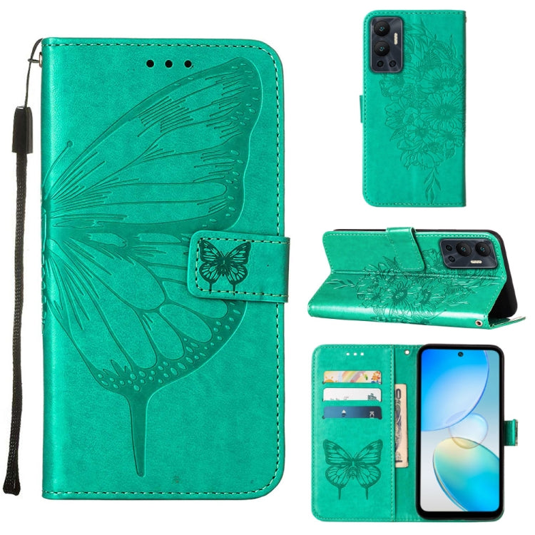 Embossed Butterfly Flip Leather Phone Case, For Infinix Hot 12 Play/Hot 12 Play NFC X6816C, For Infinix Hot 12i X665, For Infinix Hot 12 X6817, For Infinix Note 12 Pro 4G, For Infinix Note 12 Pro 5G, For Infinix Note 12 G96