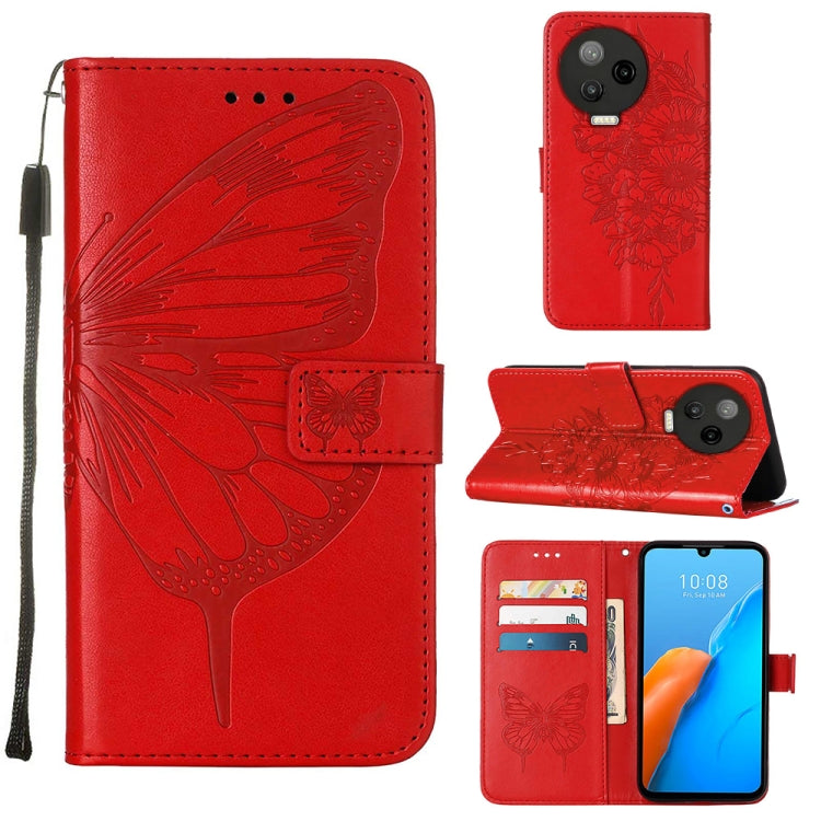 Embossed Butterfly Flip Leather Phone Case, For Infinix Hot 12 Play/Hot 12 Play NFC X6816C, For Infinix Hot 12i X665, For Infinix Hot 12 X6817, For Infinix Note 12 Pro 4G, For Infinix Note 12 Pro 5G, For Infinix Note 12 G96