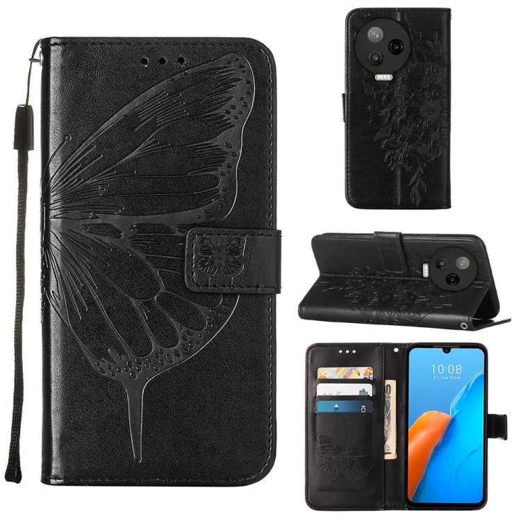 Embossed Butterfly Flip Leather Phone Case, For Infinix Hot 12 Play/Hot 12 Play NFC X6816C, For Infinix Hot 12i X665, For Infinix Hot 12 X6817, For Infinix Note 12 Pro 4G, For Infinix Note 12 Pro 5G, For Infinix Note 12 G96