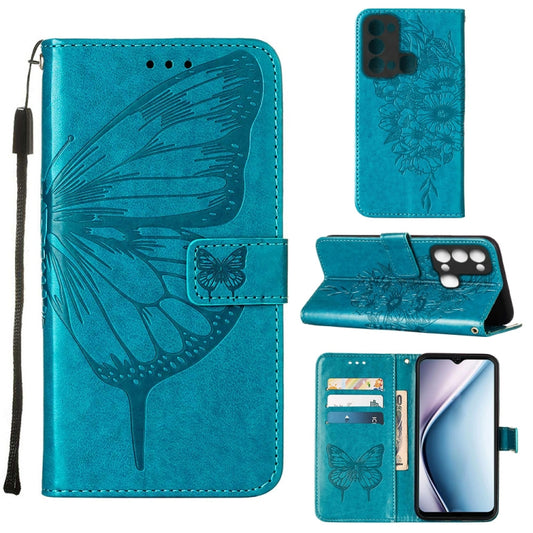 Embossed Butterfly Flip Leather Phone Case, For Itel P38/S17/S1661W/Vision 3, For Motorola Edge 30, For Motorola Moto G32, For Motorola Moto G62 5G, For Motorola Moto S30 Pro 5G, For Motorola Moto X30 Pro 5G