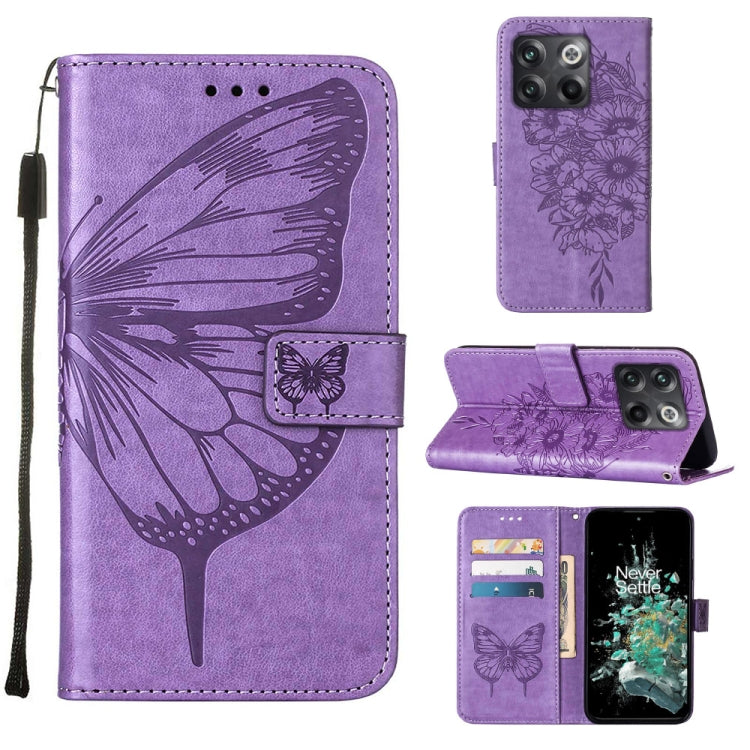 Embossed Butterfly Flip Leather Phone Case, For OnePlus 10T 5G Global, For Tecno Camon 19, For Tecno Camon 19 NEO, For Tecno Camon 19 Pro 5G, For Tecno POP 6, For Tecno Pova 3/LE7