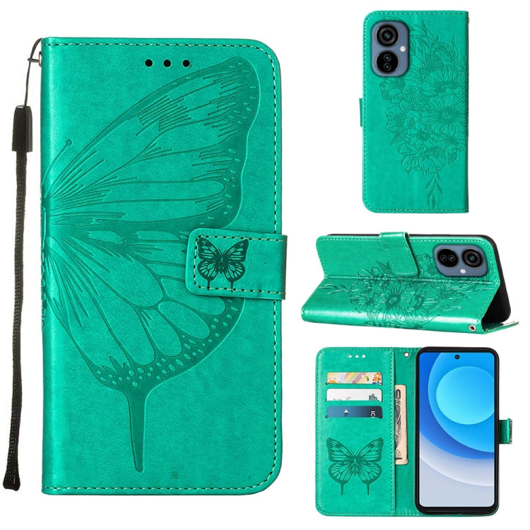 Embossed Butterfly Flip Leather Phone Case, For OnePlus 10T 5G Global, For Tecno Camon 19, For Tecno Camon 19 NEO, For Tecno Camon 19 Pro 5G, For Tecno POP 6, For Tecno Pova 3/LE7
