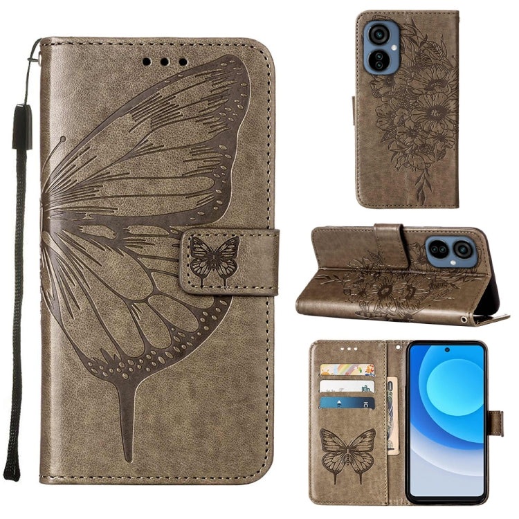 Embossed Butterfly Flip Leather Phone Case, For OnePlus 10T 5G Global, For Tecno Camon 19, For Tecno Camon 19 NEO, For Tecno Camon 19 Pro 5G, For Tecno POP 6, For Tecno Pova 3/LE7