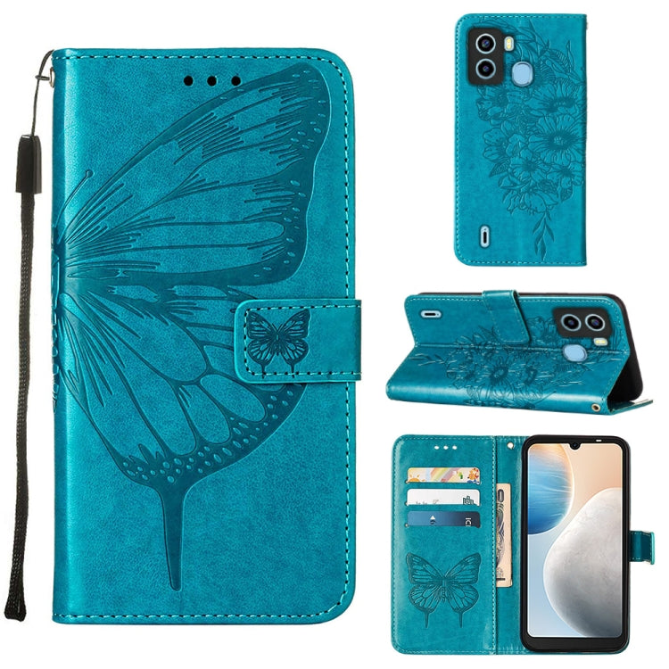 Embossed Butterfly Flip Leather Phone Case, For OnePlus 10T 5G Global, For Tecno Camon 19, For Tecno Camon 19 NEO, For Tecno Camon 19 Pro 5G, For Tecno POP 6, For Tecno Pova 3/LE7
