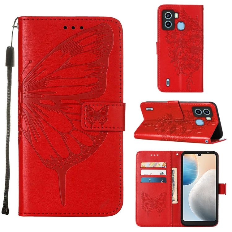 Embossed Butterfly Flip Leather Phone Case, For OnePlus 10T 5G Global, For Tecno Camon 19, For Tecno Camon 19 NEO, For Tecno Camon 19 Pro 5G, For Tecno POP 6, For Tecno Pova 3/LE7
