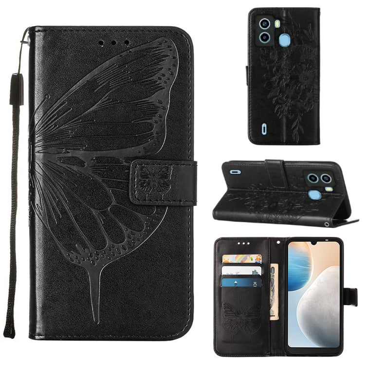 Embossed Butterfly Flip Leather Phone Case, For OnePlus 10T 5G Global, For Tecno Camon 19, For Tecno Camon 19 NEO, For Tecno Camon 19 Pro 5G, For Tecno POP 6, For Tecno Pova 3/LE7