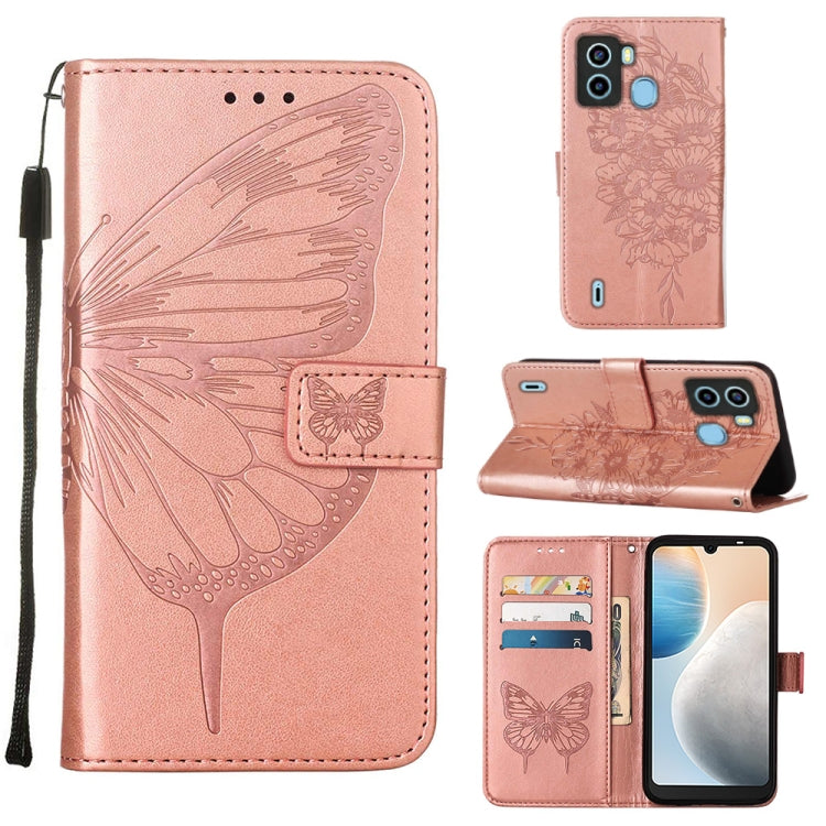 Embossed Butterfly Flip Leather Phone Case, For OnePlus 10T 5G Global, For Tecno Camon 19, For Tecno Camon 19 NEO, For Tecno Camon 19 Pro 5G, For Tecno POP 6, For Tecno Pova 3/LE7