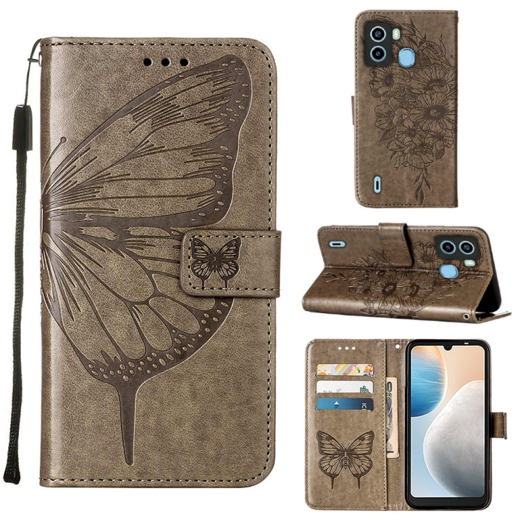 Embossed Butterfly Flip Leather Phone Case, For OnePlus 10T 5G Global, For Tecno Camon 19, For Tecno Camon 19 NEO, For Tecno Camon 19 Pro 5G, For Tecno POP 6, For Tecno Pova 3/LE7