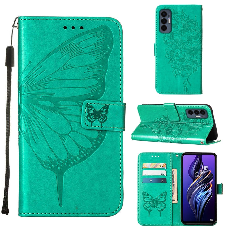 Embossed Butterfly Flip Leather Phone Case, For OnePlus 10T 5G Global, For Tecno Camon 19, For Tecno Camon 19 NEO, For Tecno Camon 19 Pro 5G, For Tecno POP 6, For Tecno Pova 3/LE7