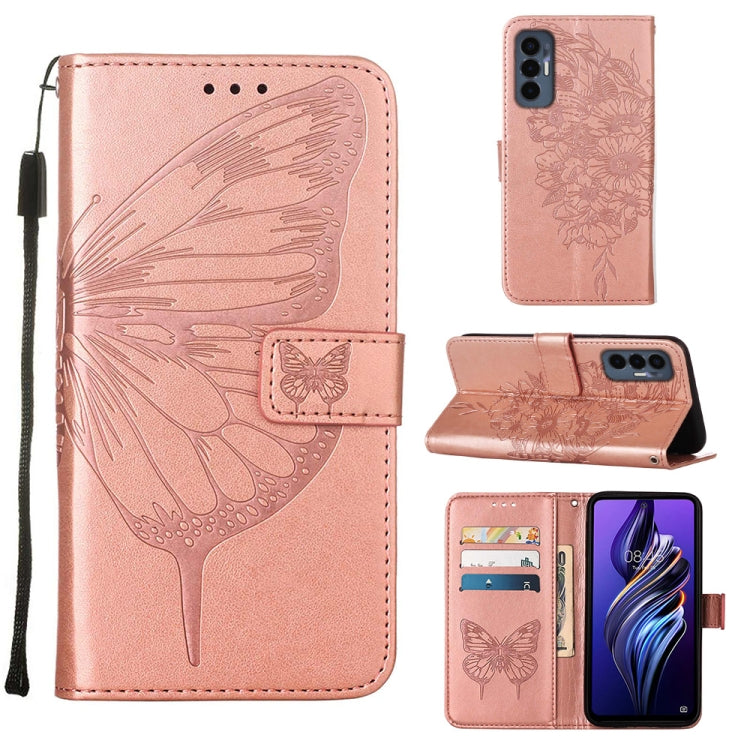 Embossed Butterfly Flip Leather Phone Case, For OnePlus 10T 5G Global, For Tecno Camon 19, For Tecno Camon 19 NEO, For Tecno Camon 19 Pro 5G, For Tecno POP 6, For Tecno Pova 3/LE7