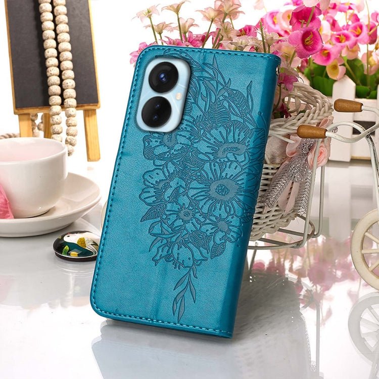 Embossed Butterfly Flip Leather Phone Case, For Tecno Spark 9 Pro/Spark 9T, For vivo S10e 5G/V23e 4G/V23E 5G/Y75 4G, For vivo Y02S, For vivo Y77 5G Global, For ZTE Blade A52, For ZTE Blade A72 5G