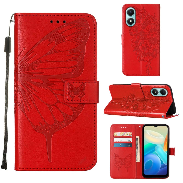 Embossed Butterfly Flip Leather Phone Case, For Tecno Spark 9 Pro/Spark 9T, For vivo S10e 5G/V23e 4G/V23E 5G/Y75 4G, For vivo Y02S, For vivo Y77 5G Global, For ZTE Blade A52, For ZTE Blade A72 5G