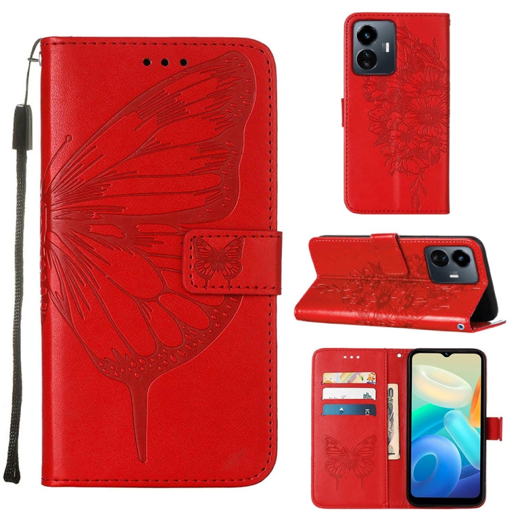 Embossed Butterfly Flip Leather Phone Case, For Tecno Spark 9 Pro/Spark 9T, For vivo S10e 5G/V23e 4G/V23E 5G/Y75 4G, For vivo Y02S, For vivo Y77 5G Global, For ZTE Blade A52, For ZTE Blade A72 5G