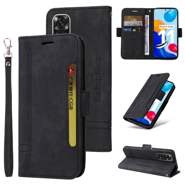 BETOPNICE Dual-side Buckle Leather Phone Case, For Xiaomi Redmi Note 11 4G, For Xiaomi Redmi Note 11 Pro 5G / 4G, For Xiaomi Redmi 9A, For Xiaomi 12 Lite, For Xiaomi 12, For Xiaomi 12 Pro, For Xiaomi Poco M3 / Redmi 9T, For Xiaomi Poco M4 Pro 4G       ...