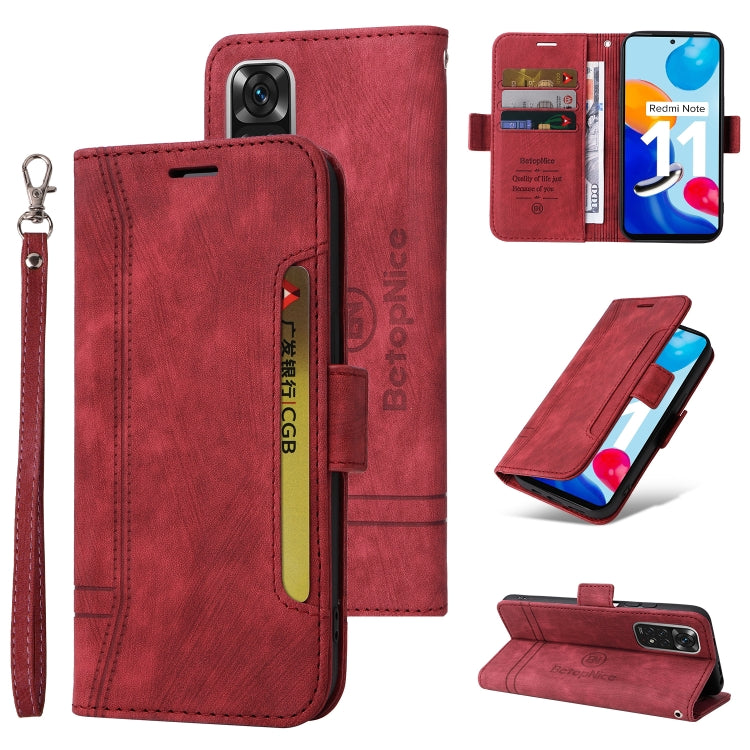 BETOPNICE Dual-side Buckle Leather Phone Case, For Xiaomi Redmi Note 11 4G, For Xiaomi Redmi Note 11 Pro 5G / 4G, For Xiaomi Redmi 9A, For Xiaomi 12 Lite, For Xiaomi 12, For Xiaomi 12 Pro, For Xiaomi Poco M3 / Redmi 9T, For Xiaomi Poco M4 Pro 4G       ...