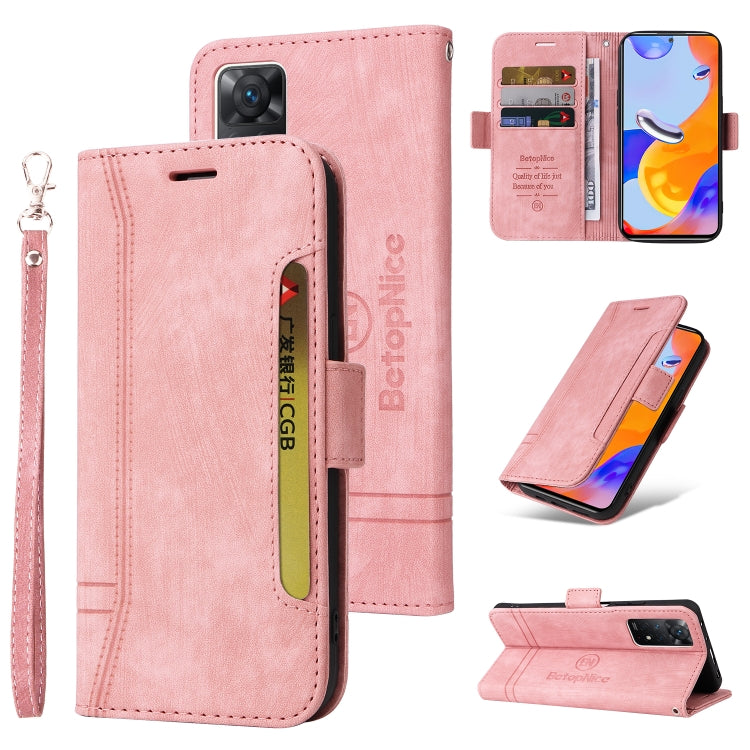 BETOPNICE Dual-side Buckle Leather Phone Case, For Xiaomi Redmi Note 11 4G, For Xiaomi Redmi Note 11 Pro 5G / 4G, For Xiaomi Redmi 9A, For Xiaomi 12 Lite, For Xiaomi 12, For Xiaomi 12 Pro, For Xiaomi Poco M3 / Redmi 9T, For Xiaomi Poco M4 Pro 4G       ...