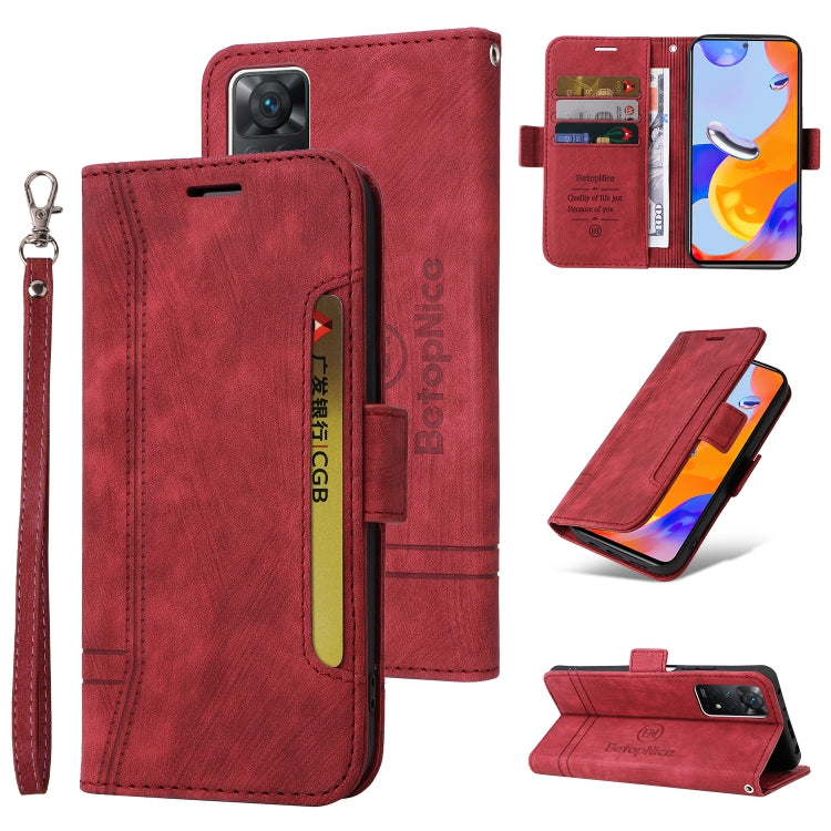 BETOPNICE Dual-side Buckle Leather Phone Case, For Xiaomi Redmi Note 11 4G, For Xiaomi Redmi Note 11 Pro 5G / 4G, For Xiaomi Redmi 9A, For Xiaomi 12 Lite, For Xiaomi 12, For Xiaomi 12 Pro, For Xiaomi Poco M3 / Redmi 9T, For Xiaomi Poco M4 Pro 4G       ...