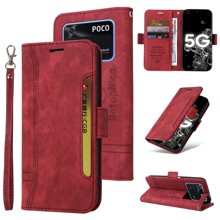 BETOPNICE Dual-side Buckle Leather Phone Case, For Xiaomi Redmi Note 11 4G, For Xiaomi Redmi Note 11 Pro 5G / 4G, For Xiaomi Redmi 9A, For Xiaomi 12 Lite, For Xiaomi 12, For Xiaomi 12 Pro, For Xiaomi Poco M3 / Redmi 9T, For Xiaomi Poco M4 Pro 4G       ...