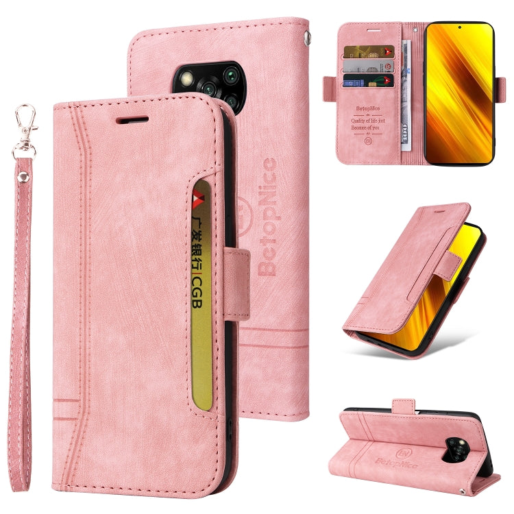 BETOPNICE Dual-side Buckle Leather Phone Case, For Xiaomi Redmi Note 11 4G, For Xiaomi Redmi Note 11 Pro 5G / 4G, For Xiaomi Redmi 9A, For Xiaomi 12 Lite, For Xiaomi 12, For Xiaomi 12 Pro, For Xiaomi Poco M3 / Redmi 9T, For Xiaomi Poco M4 Pro 4G       ...
